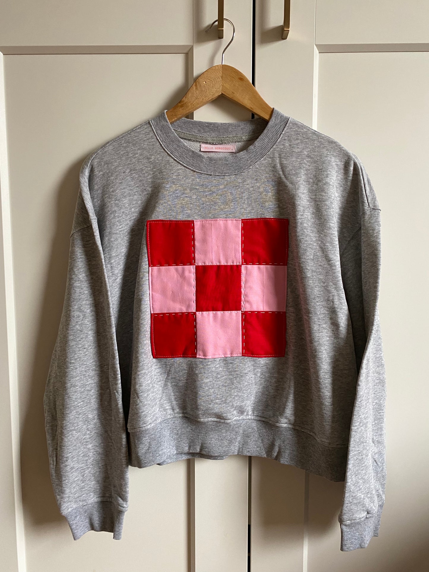 Red & Pink Check /  Sweatshirt