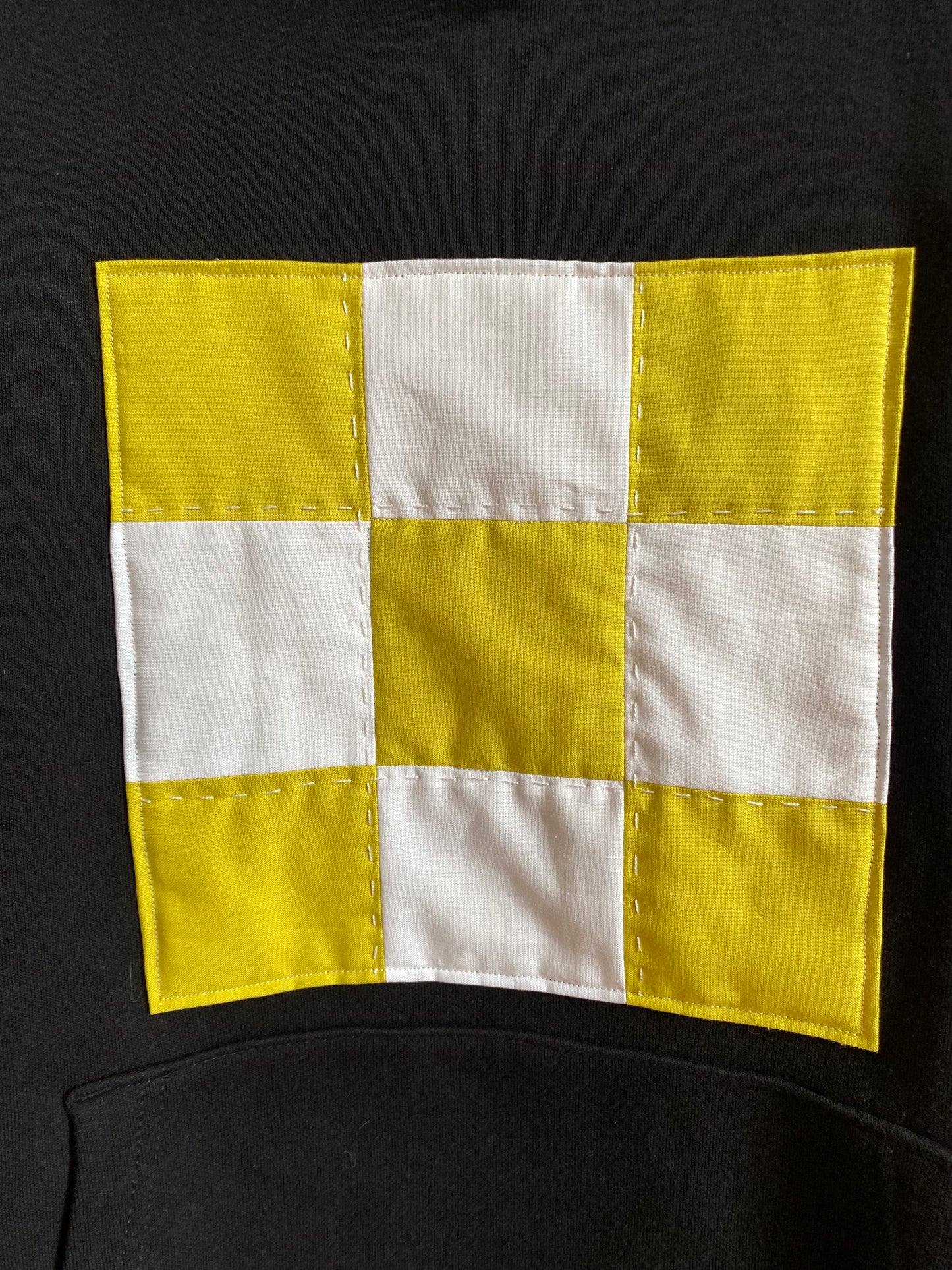 Chartreuse & White Check / Hoodie