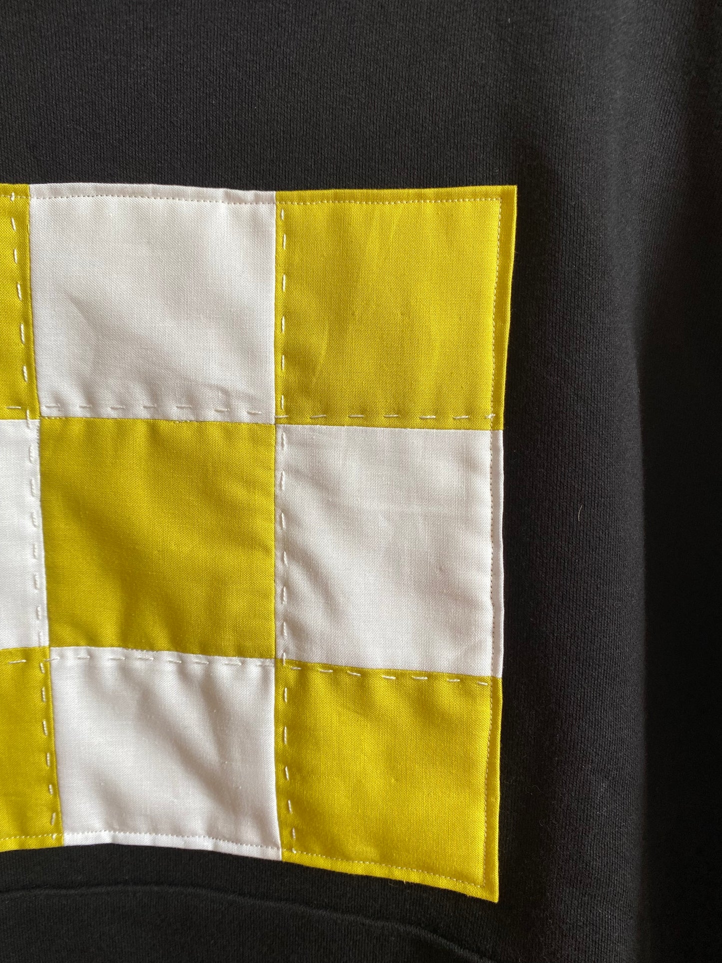 Chartreuse & White Check / Hoodie