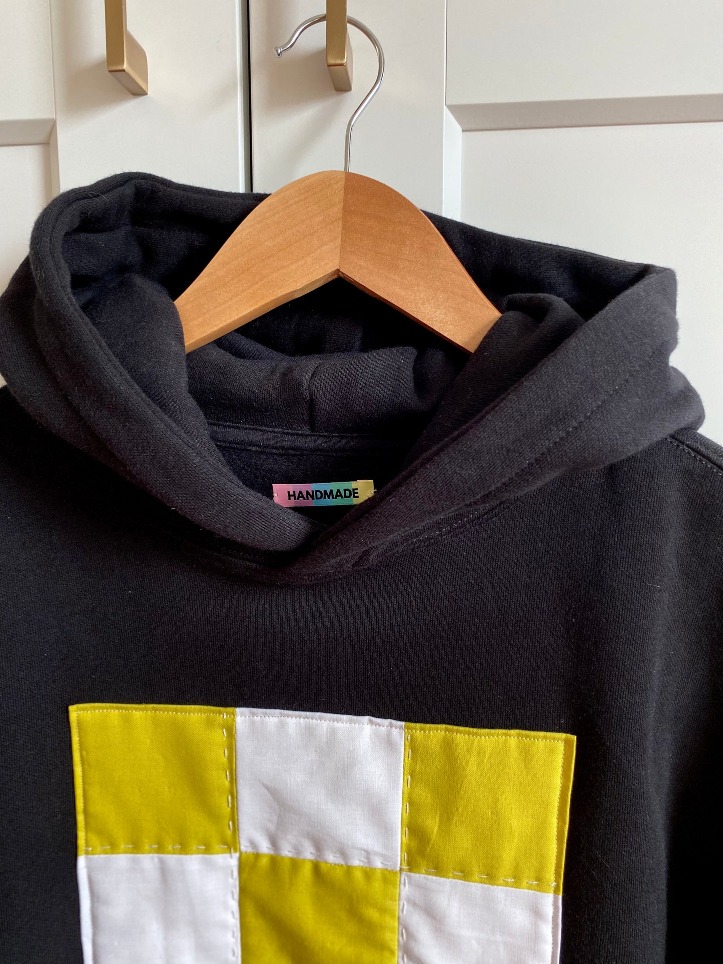 Chartreuse & White Check / Hoodie