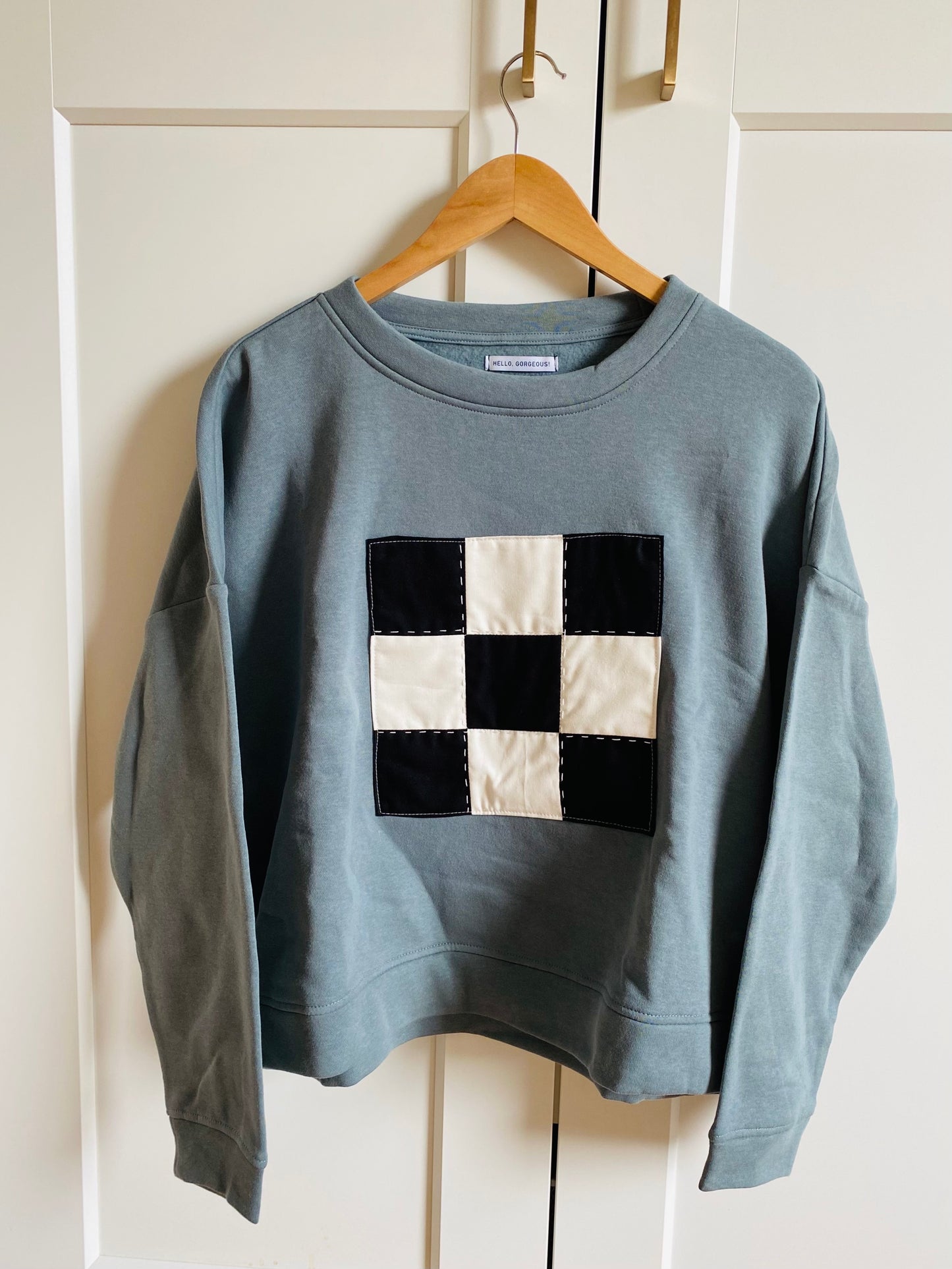 Black & White Check / Sweatshirt