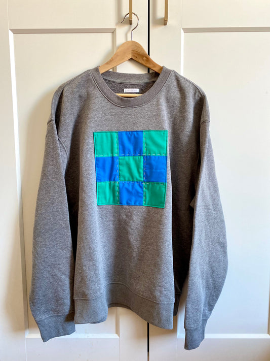 Green & Blue Check / Sweatshirt
