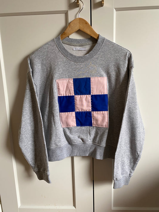 Blue & Pink Check / Sweatshirt