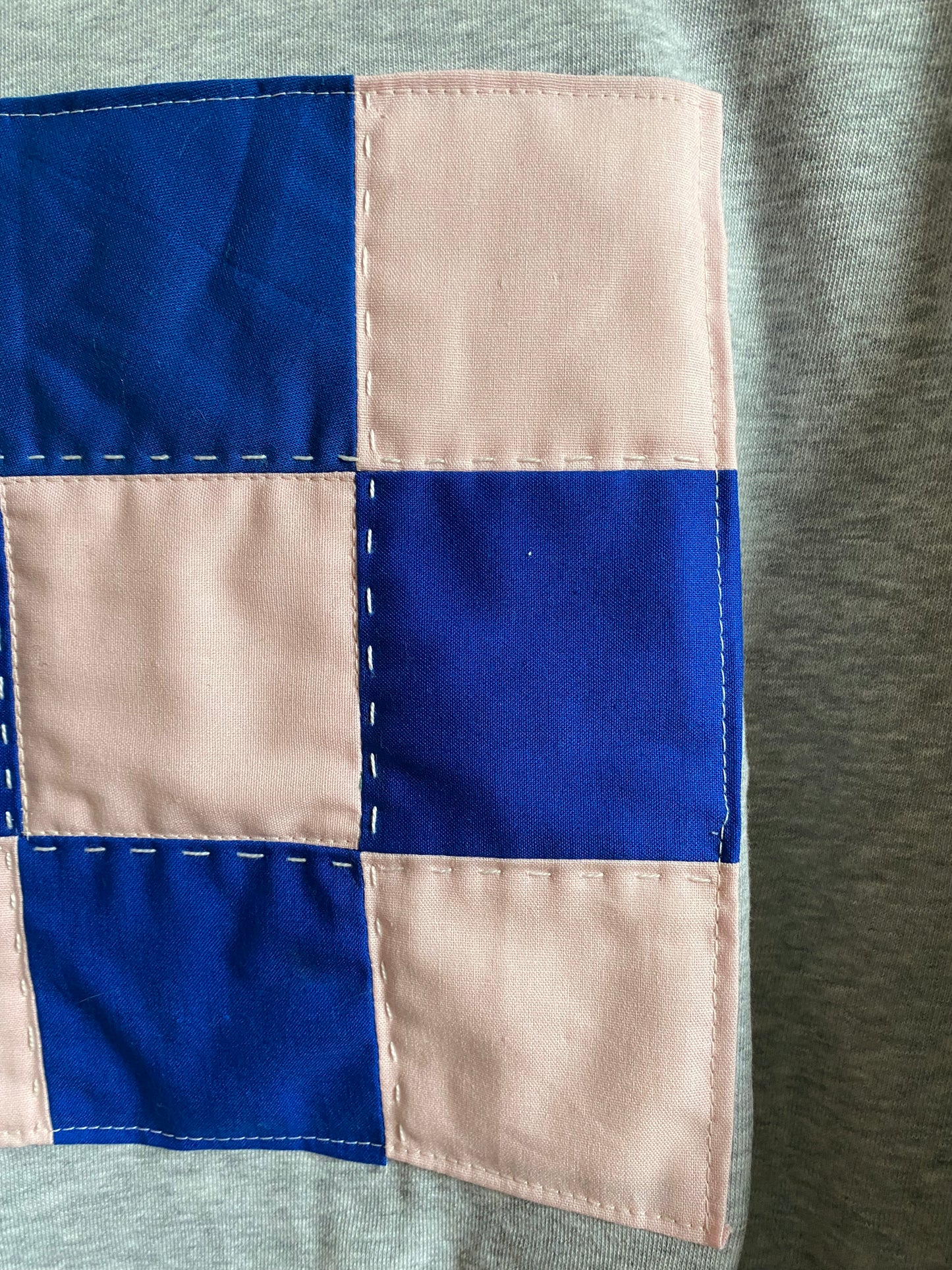 Blue & Pink Check / Sweatshirt