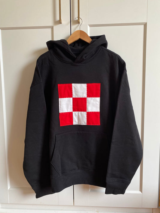 Red & White Check / Hoodie