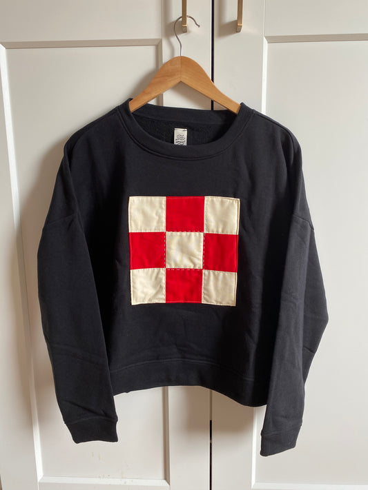 Red & White Check / Sweatshirt