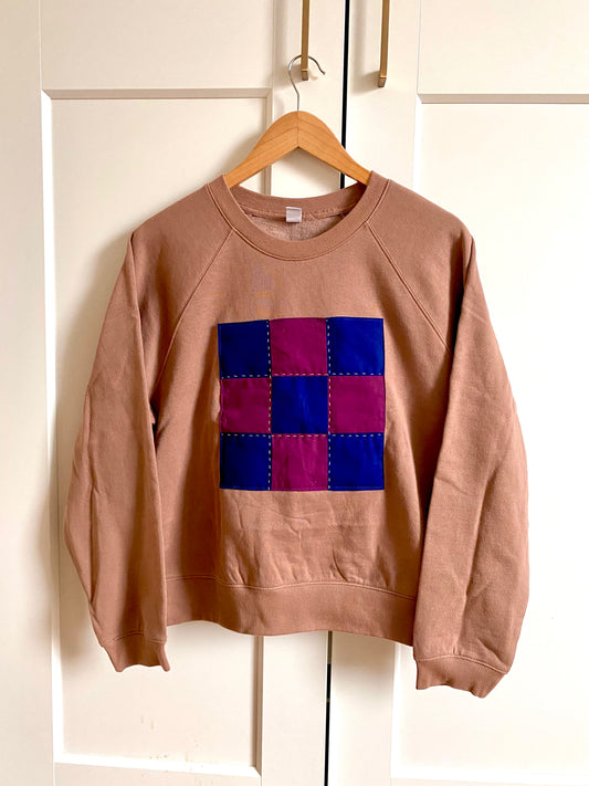 Blue & Purple Check / Sweatshirt