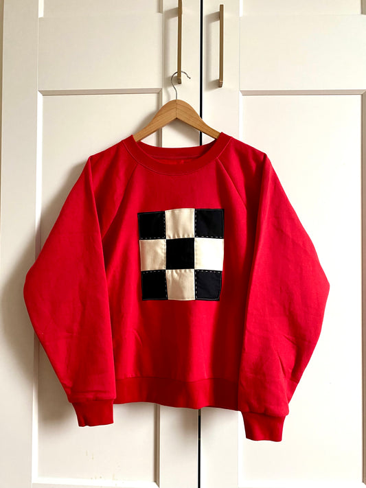 Black & White Check / Sweatshirt